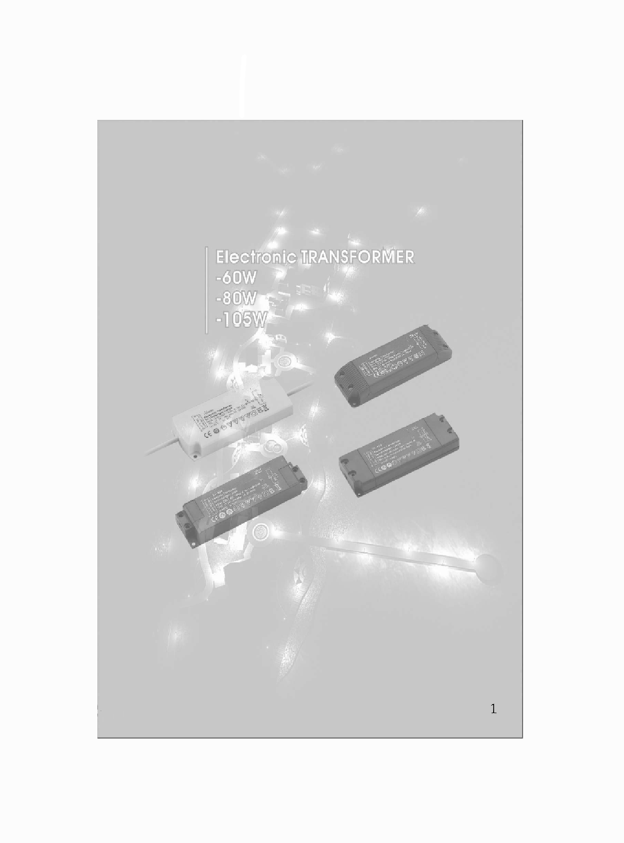 Electronic transformers for halogen technology