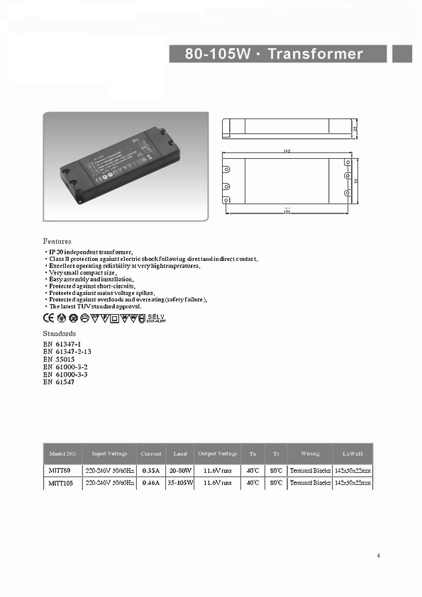 Electronic transformers for halogen technology