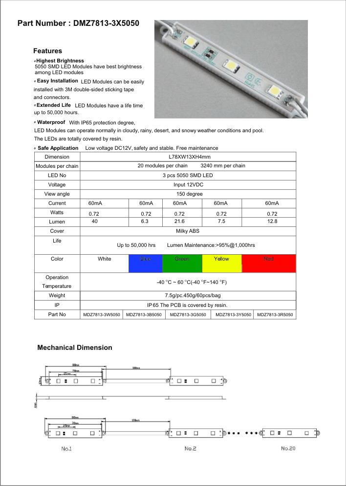 Module MDZ7813-3X5050