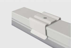 Montageclip 12 mm Metall-Ausführung (weiß lackiert)Mounting clip 25 mm metal version (white painted)